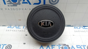 Подушка безопасности airbag в руль водительская Kia Niro 17-21 черная, царапина