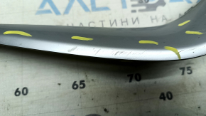 Bandă bara spate dreapta Kia Niro 17-19 HEV argintie, elemente de fixare rupte, zgârieturi