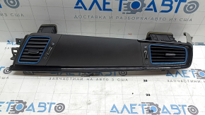 Deflector conductă de aer bord dreapta Kia Niro 17-19, ramă neagră lucioasă, inserție albastră, bare de protecție