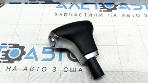 Maner schimbător de viteze Kia Niro 17-22 HEV, PHEV, piele neagră, uzat, zgârieturi