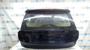 Дверь багажника голая со стеклом Volvo XC90 16-22 синий 467, со спойлером, стоп-сигналом, трапецией