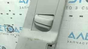 Ornament stâlp central, curea superioară, dreapta, Volvo XC90 16-23, gri, curățabil chimic, zgârieturi