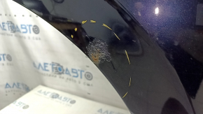 Ușă spate dreapta nealterată Volvo XC90 16-26 albastru 467, coroziune, panou înlocuibil