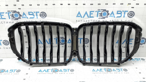 Решетка радиатора grill BMW X5 G05 19-23 хром, под камеру
