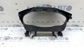 Накладка щитка приборов Volvo XC90 16-25 черная, с серой накладкой