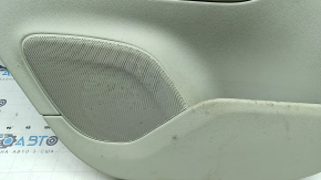 Ornamente ușă, placă spate stânga, Volvo XC90 16-20, gri, inserție din piele gri, cotieră din piele gri, cu mâner, inserție din lemn cu ornament cromat, zgârieturi pe inserție, gata de curățare chimică, fund