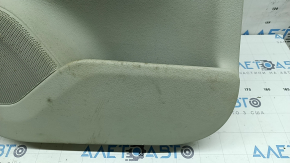 Ornamente ușă, placă spate stânga, Volvo XC90 16-20, gri, inserție din piele gri, cotieră din piele gri, cu mâner, inserție din lemn cu ornament cromat, zgârieturi pe inserție, gata de curățare chimică, fund