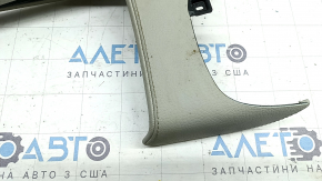Ornamente consolă centrală față Volvo XC90 16-23 tip 1, piele, gri, curățabil chimic