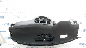 Торпедо передняя панель с AIRBAG Volvo XC90 16-25 под простую проекцию, серая с черным, под химчистку