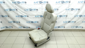 Bancheta stânga spate, rândul 2, Volvo XC90 16-22, piele gri pentru rândul 3, curățabil chimic, cadru ruginit