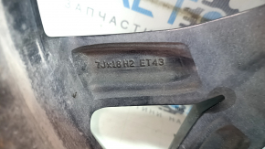 Диск колесный R18 x 7J ET43 VW Tiguan 22-24 тип 2, черный, легкая бордюрка