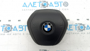 Подушка безопасности airbag в руль водительская BMW X5 G05 19-26 кожа черная