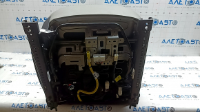 Сиденье пассажирское Kia Niro 17-22 HEV, PHEV с AIRBAG, кожа, серое, перфорация, с подогревом, механическое, под чистку, примято