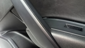 Ornamente ușă, placă dreapta față, Audi Q5 80A 21-25, piele neagră, cotieră neagră, cu suprapuneri, zgârieturi