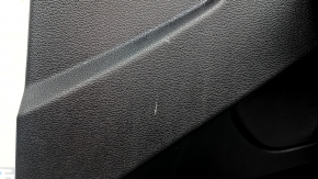 Ornamente ușă, placă dreapta față, Audi Q5 80A 21-25, piele neagră, cotieră neagră, cu suprapuneri, zgârieturi