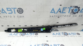 Bandă decorativă ușă, stânga față, Audi Q5 80A 21-25, aspect lemn, nucă maro