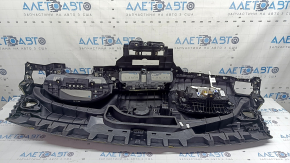 Panou frontal torpedo cu AIRBAG Audi Q5 80A 19-25 negru, piropatron ruginit, zgârietură
