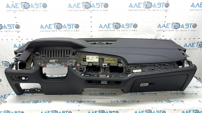 Торпедо передняя панель с AIRBAG BMW X5 G05 19-23 под проекцию, кожа Vernasca черная schwarz/schwarz, с бардачком, тычки