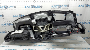 Торпедо передняя панель с AIRBAG BMW X5 G05 19-23 под проекцию, кожа Vernasca черная schwarz/schwarz, с бардачком, тычки