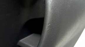 Ornamente ușă, placă portieră stânga spate, BMW X5 G05 19-22, piele neagră fără cortină, inserție din lemn Fineline Stripe, cotieră din piele neagră, cu mâner și suprapuneri, lovituri, zgârieturi