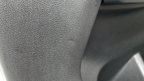 Ornament ușă, placă portieră dreapta față, BMW X5 G05 19-25, piele neagră, inserție din lemn Fineline Stripe, cotieră din piele neagră, cu mâner și suprapuneri, lovituri, rupturi, zgârieturi