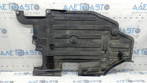 Protecție sub caroserie stânga spate Volvo XC90 16-22 rupe, crăpături, fragment lipsă