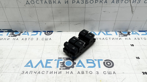 Comandă ridicare geam stânga față pentru Audi A3 22-26, neagră, ornamente cromate