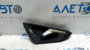 Mâner interior ușă stânga față pentru Audi A3 22-26, negru, crom exfoliat, zgârieturi
