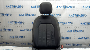 Scaun pasager Audi A3 22-26 cu airbag, electric, încălzit, piele neagră combinată, Alcantara, curățabil chimic