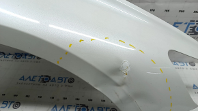 Aripă față dreapta Honda Accord 18-22 albă NH-883P, îndoită, ciobită