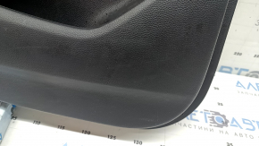 Ornament ușă, spate stânga, Honda Accord 19-22, negru, cu inserție din piele gri deschis, cotieră, piele gri deschis, cu buton, cu ornament din lemn, zgârieturi