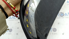 Capac tobă stânga pentru Honda Accord 18-22 hibrid, cu crom, inserție albă, zgârieturi, crom crăpat, uzat