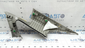 Ornament lunetă stânga Honda Accord 18-22 gri Platinum Gray, zgârieturi
