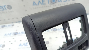 Накладка центральной консоли задняя Honda Accord 18-22 черная, под воздуховод, 2 части, царапины