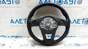 Volan gol Audi A3 22-26, piele neagră, zgârieturi, crom exfoliat