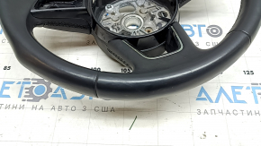 Volan gol Audi A3 22-26, piele neagră, zgârieturi, crom exfoliat