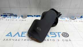 Ручка открытия замка капота салонная Audi A3 22-26 черная, с кронштейном, царапины, заломы, тычки