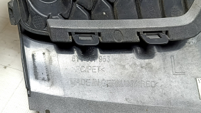 Решетка переднего бампера левая Audi A3 22-24 серая с черным, царапины