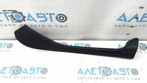 Ornament consolă centrală, lateral stânga sus BMW X5 G05 19-26, piele neagră, cusături negre