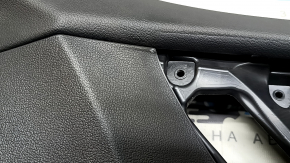 Ornament ușă, placă dreapta față, Audi A3 22-26, piele neagră, structură, cotieră, piele neagră, fără mulaje, uzată