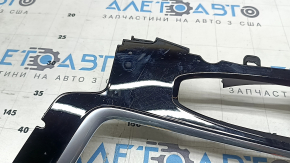 Ornamente consolă centrală Volvo XC60 18-25, negru lucios cu crom, zgârieturi