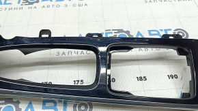 Ornamente consolă centrală Volvo XC60 18-25, negru lucios cu crom, zgârieturi