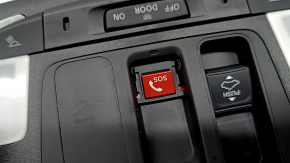 Плафон освещения передний Honda Accord 23-26 под люк, черный, с кнопкой SOS,0 отсутствует накладка кнопки SOS, царапина