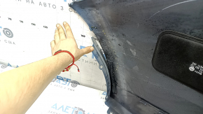 Bara spate VW Jetta 22-26, nefinisată, albastră, zgârieturi, uzată, crăpată, elemente de fixare rupte, fragmente de elemente de fixare lipsă, elemente de fixare deformate
