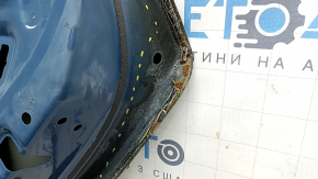 Дверь голая задняя правая VW Jetta 19-26 синий LC5D, замята, горевшая