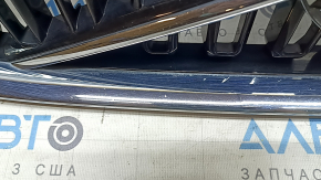 Решетка радиатора grill  со значком Volvo XC60 18-21 без камеры, песок