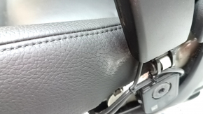 Scaun pasager Volvo XC60 18-26 cu airbag, electric, încălzit, piele neagră, cu unitate de control, necesită curățare, îndoit, zgâriat, zgâriat