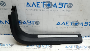 Ornament prag ușă dreapta față Volvo XC60 18-26 negru cu inserție cromată, zgârieturi, zgârieturi pe crom