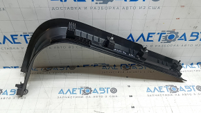Ornament prag ușă dreapta față Volvo XC60 18-26 negru cu inserție cromată, zgârieturi, zgârieturi pe crom