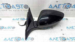 Ansamblu oglindă laterală stânga Honda Accord 23-25 3 pini, negru lucios, din rășină, cu știft